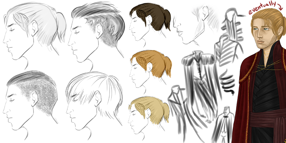 I promise they don't all end up as "draw all the hairstyles from Dragon Age."